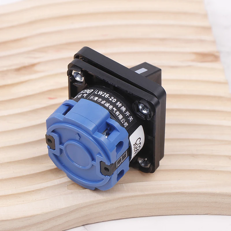 2단 2극 4단자 220V 20A 모터용 물 펌프 기계 도구 전원 LW26-20 C02/1 ON/OFF 로터리 캠 스위치