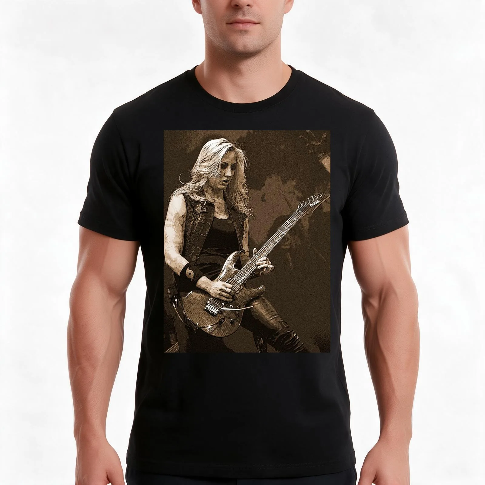 Nita Strauss Best Performs On Stage T-Shirt Summer Casual Cotton Tee Oversized Streetwear Tops Vintage Graphic Print