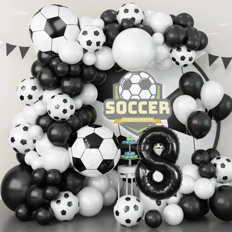 

Hot-selling Football Latex Balloons 32-inch Digital Balloons Football Culture Balloons Decorative Props For Parties and Gatherin