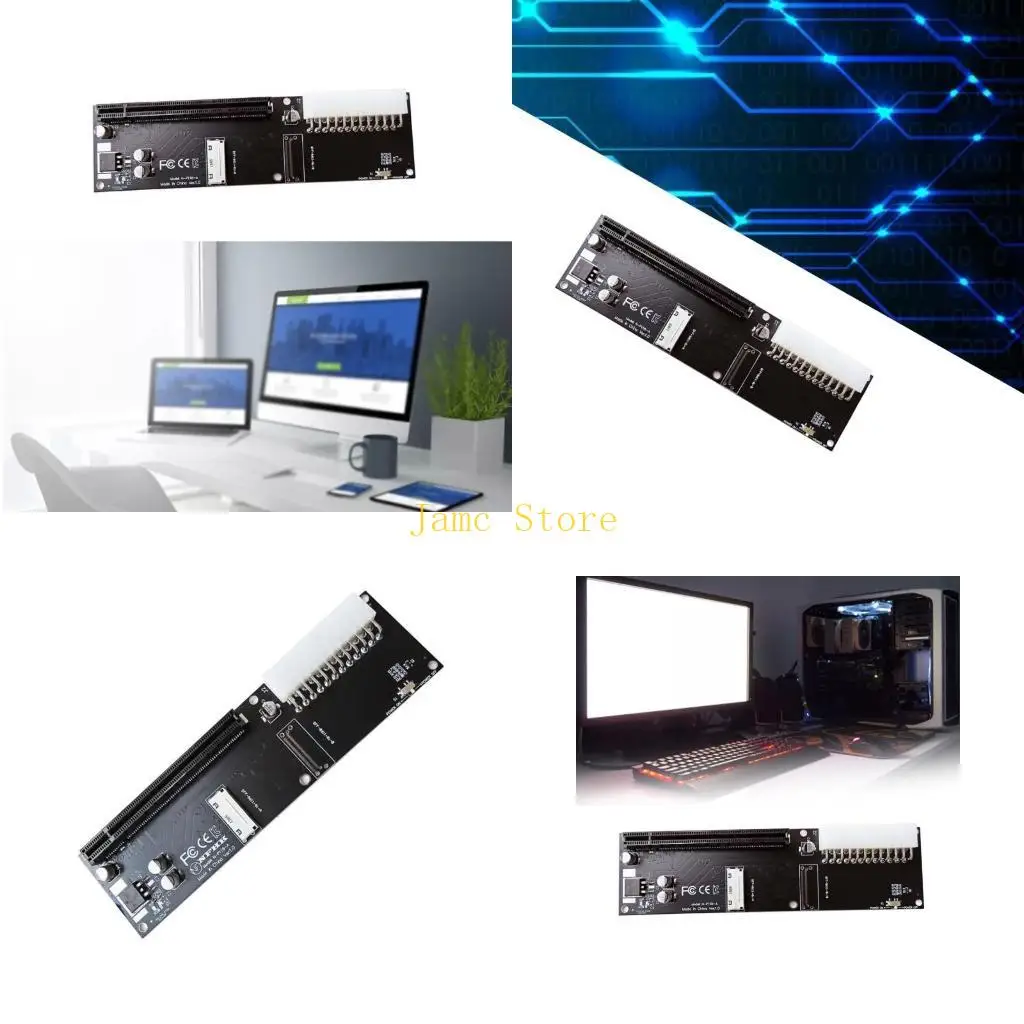 

LX0B Oculink SFF-8612 8i SFF-8611 to PCIe External Graphics Card Adapter eGPU Adapter