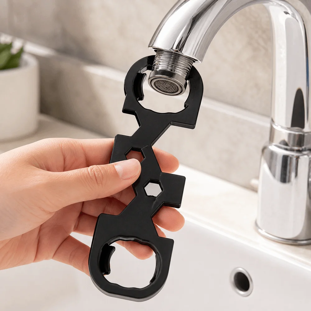Metal Faucet Aerator Wrench Irregular Shape Thickened Faucet Repair Wrench Wear Resistant Scratch Resistant
