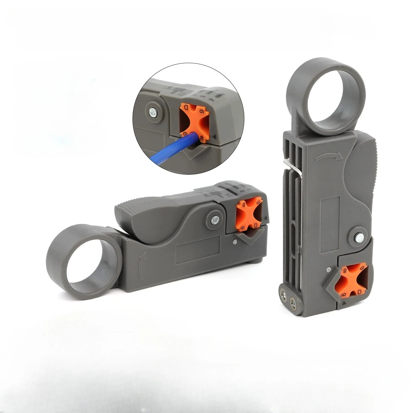 Coaxial Cable Stripper Wire Stripper Wire Stripper, Multi-function Double Knife, Network Tool Mesh Clamp