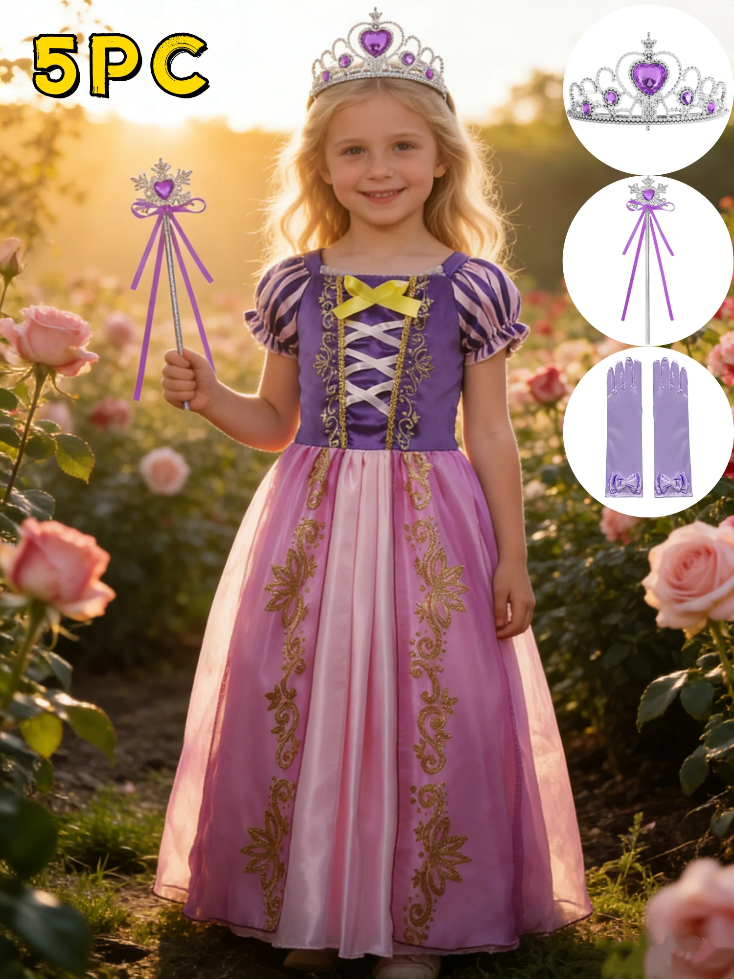 Fantasia de Princesa Elsa Anna para Meninas, Vestido da Rainha da Neve, Roupas de Carnaval Ariel para Bebês, Roupas de Cosplay para Crianças, Vestuário para Festas