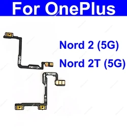 Volume Power Key Flex For OnePlus 1+ Nord 2T Nord 2 5G On Off Power Volume Up Down Side Button Flex Ribbon Parts