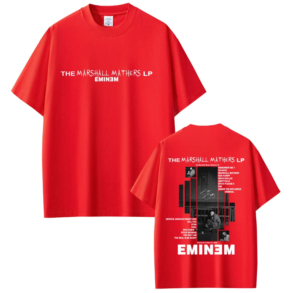 Rapper Eminem 2000 Album Graphic T-shirt Men Women Clothing Hip
