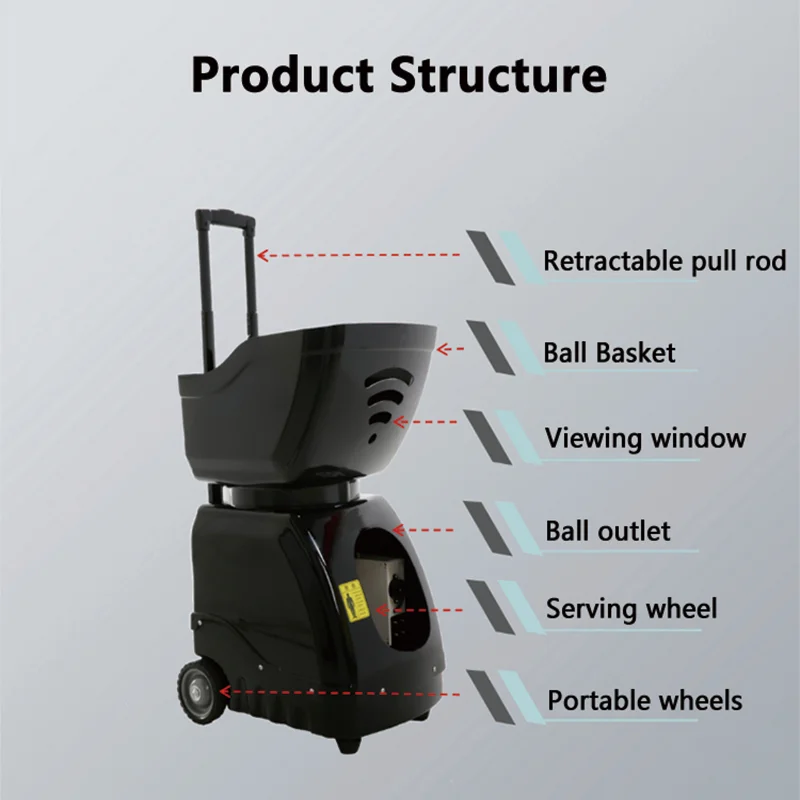 Automatic Tennis Ball Machine Tennis Launcher Tennis Ball Throwing Machine