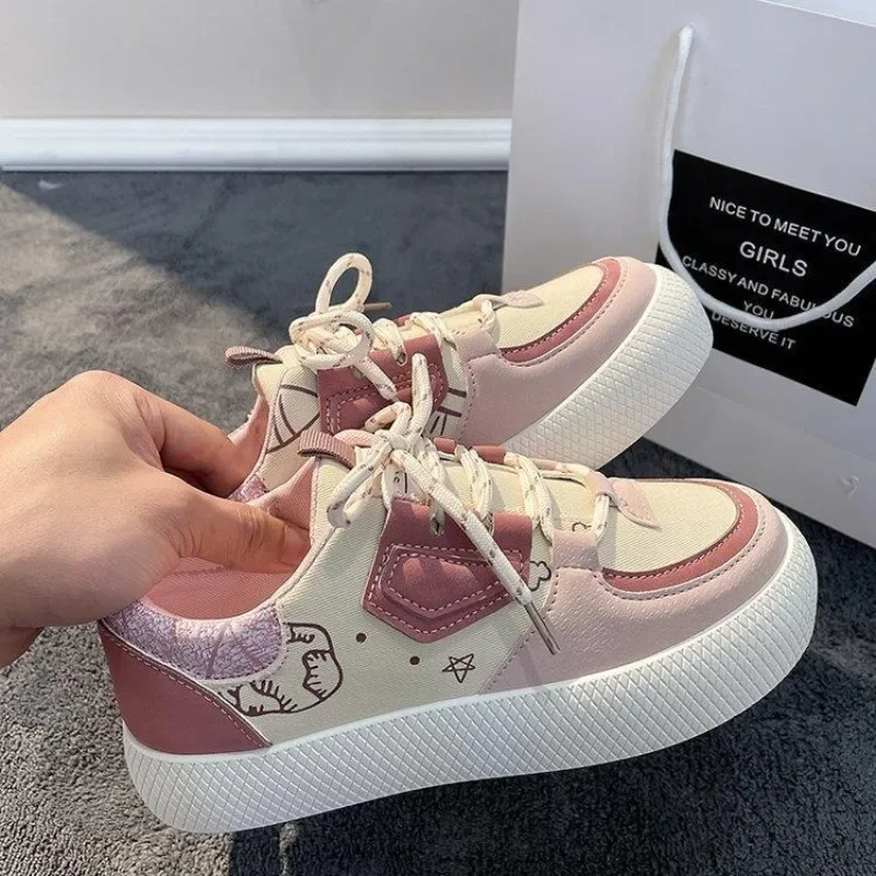 

Spring Autumn Fashion Design Thick Sole Shoes Women's Round Head Versatile Shoe Women's Sports Shoes