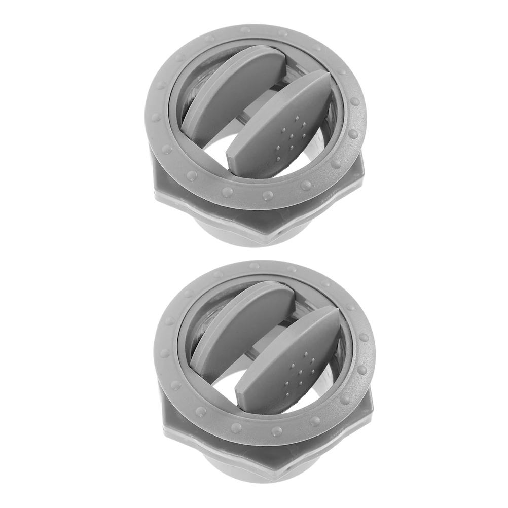 

2pcs RV Cover Car Air Vent Accessories Round Plastic Metal Duct Intake Adjustable Soffit Ceiling Bath Vent COVER Camping