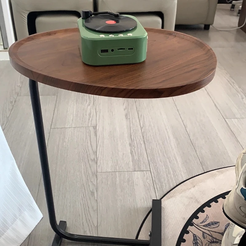 Portable Modern Coffee Table ，Compact End Table for Living Room, Home & Accommodation ， Movable Small Side Table