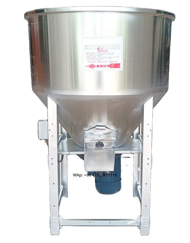

New stainless steel poultry feed mixer grain grinder animal feed grinder 200kg/h capacity electric
