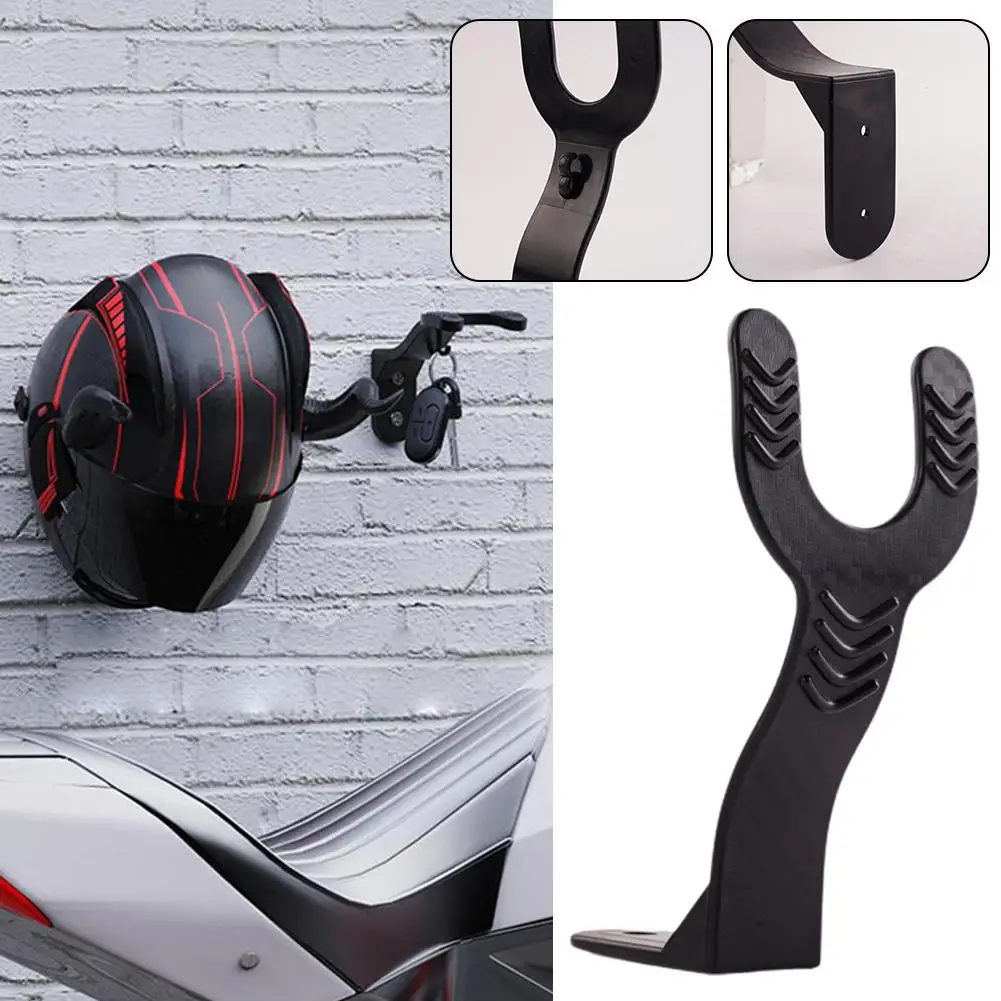 Motorcycle Helmet Wall Mount Holder With Screws Sturdy Helmet Storage Hook For Home Garage Organizer Helmet Accessory
