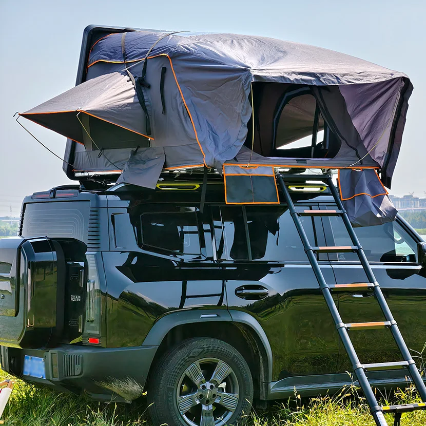 

ABS Hard Shell Car Top Tent with Skylight Quick Setup Wind and Rainproof Off-Road Camping Tent