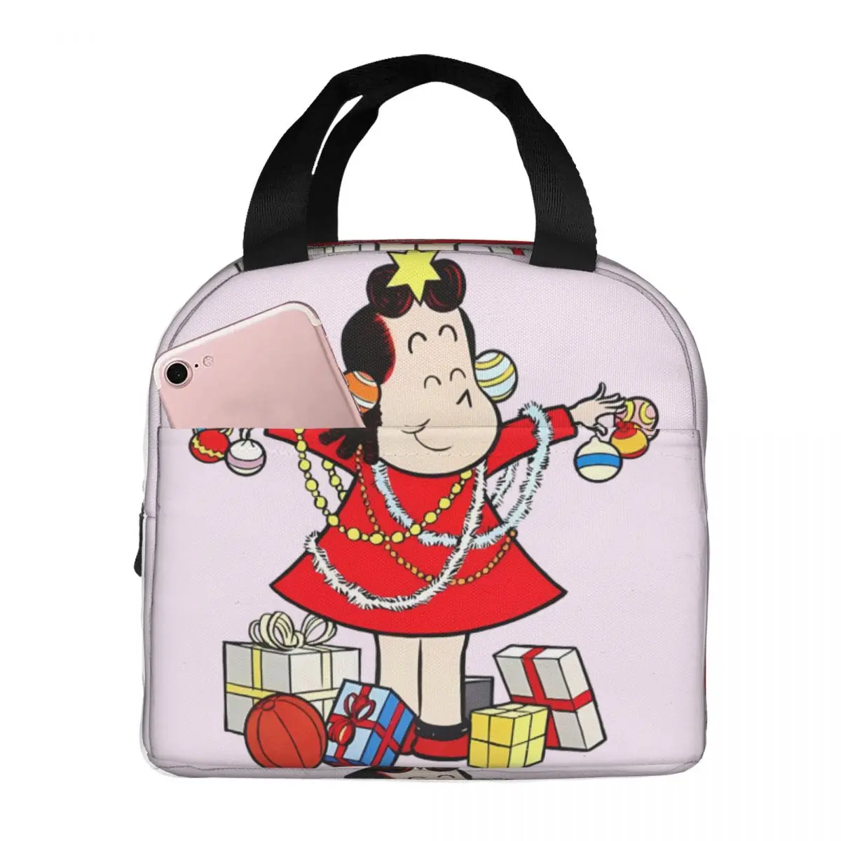 

Zipper Closure Children T-The Little Lulu Show Food Bags Ice Pack Gift For School Lunch Boxes