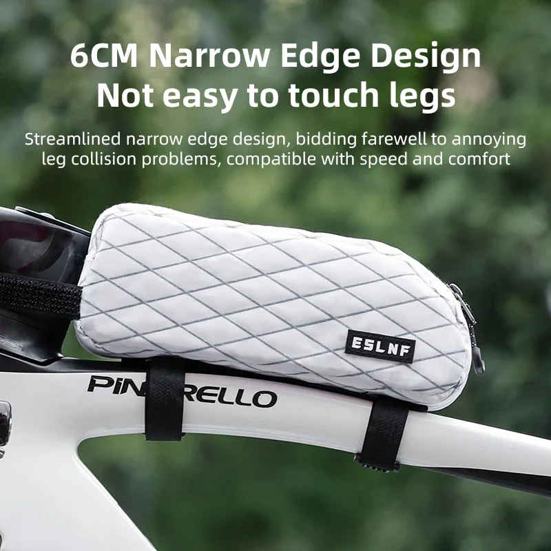 

ESLNF Road Bike Top Tube Bag Portable Frame Front Tube Cycling Bag Large-capacity Bicycle Bag Bicycle Top Tube Bag