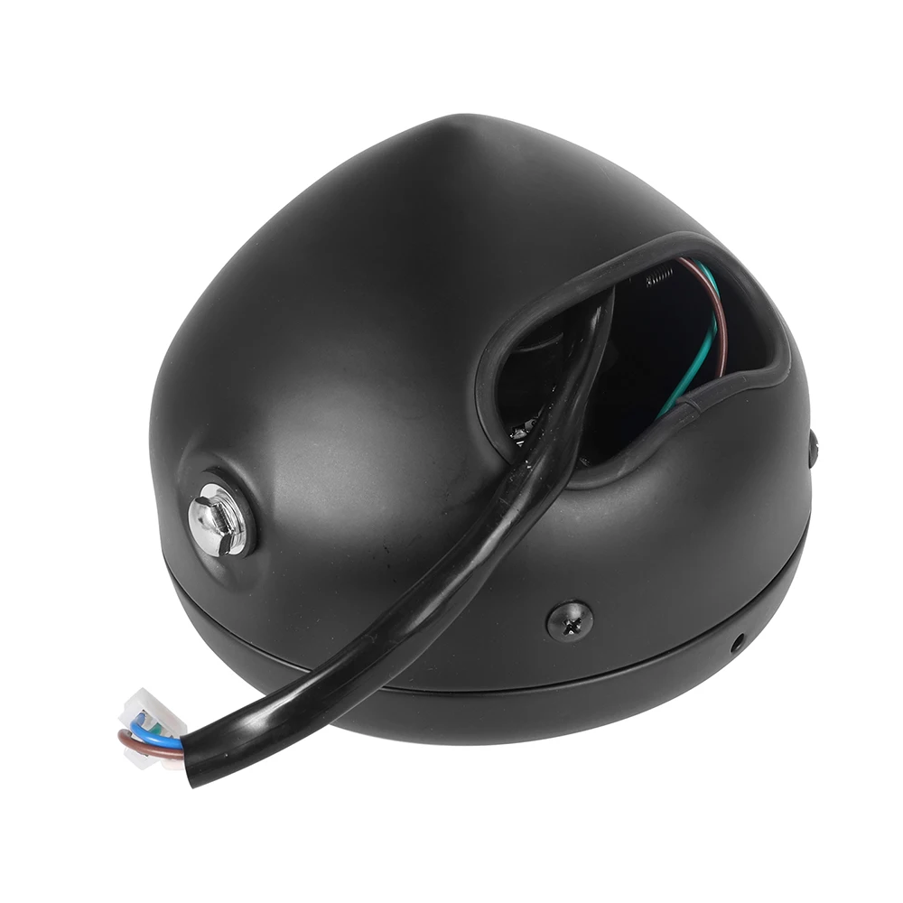 مصباح أمامي عتيق للدراجة النارية هالوجين لدراجة Harley Sportster GN125 CG125 المروحية بوبر ريترو مقهى المتسابق كشافات أمامية مستديرة #6