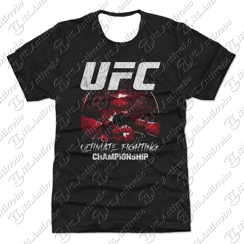 

25 Summer UFC 3D round neck T-shirt Men's Summer Women's Children's Fashion Casual Sports Fighting Top
