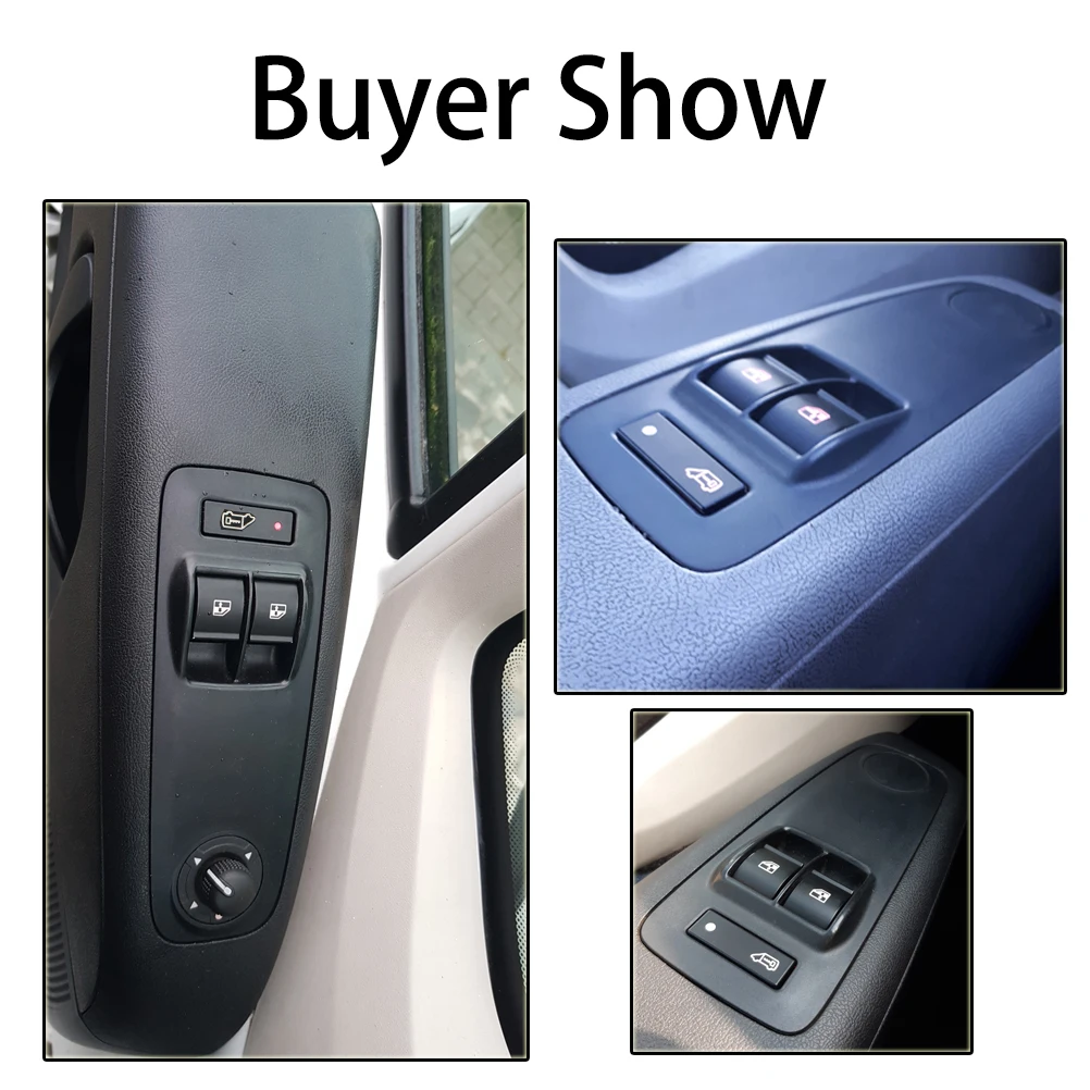 Car Electric Window Triple Switch Button For Fiat Ducato 250 350 Doblo 263 Peugeot Boxer Citroën Relay Jumper 735421419 6490X9