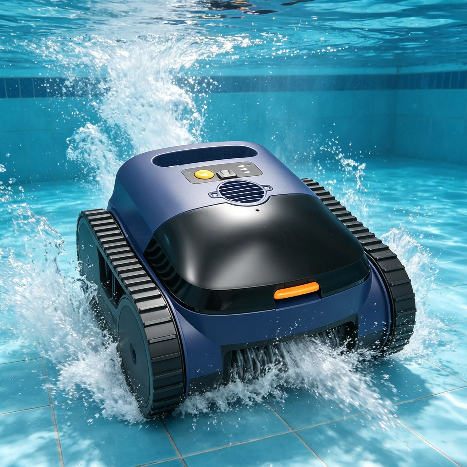 

Smart Automatic Crawler Vacuum Pool Robot, Hot Sale, Low-Energy, Cleans Pool Bottom & Wall Efficiently