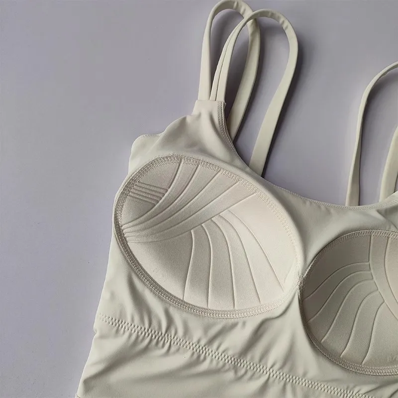 Sport-BHs für Damen, Fitness-Oberteile, verführerische Unterwäsche, Push-up-BH mit festen Polstern, Yoga-BH, Unterwäsche mit Rückenbindung, Laufweste, Sportoberteile für das Fitnessstudio. – Detail 27