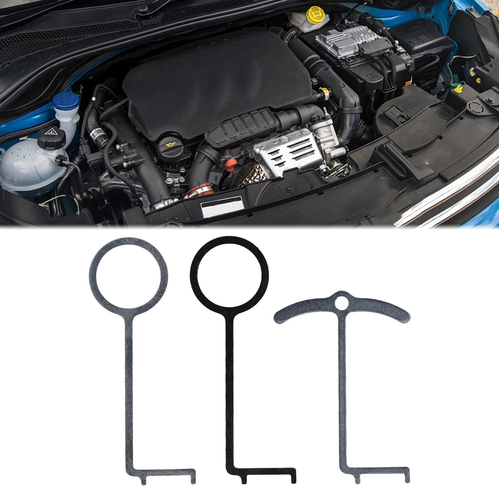 3 szt Narzędzie do testowania paska rozrządu dla PureTech 1.0/1.2 dla Opel (3 cylindry) PSA EB0 Narzędzie do testowania paska rozrządu silnika samochodowego