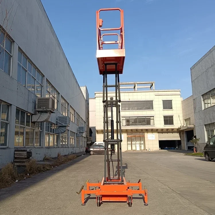 EVERLIFT-plataforma de trabajo elevada, 300kg, 3m, 4m, 5m, elevador de tijera totalmente eléctrico, plataformas de trabajo, Motor para construcción