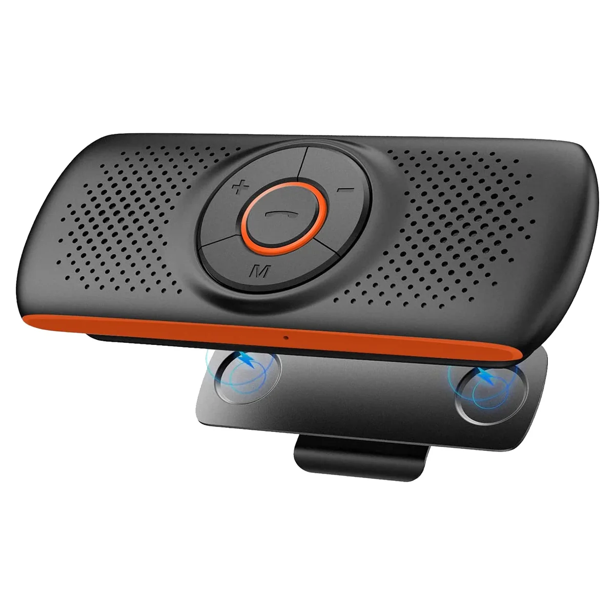 Car Bluetooth Speaker Bluetooth in Car Speakerphone for Handsfree Talking, Wireless Car Music Player with Visor Clip