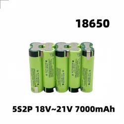 18650 rechargeable lithium battery 18V~21V 5S2P 7000mAh electric screwdriver battery