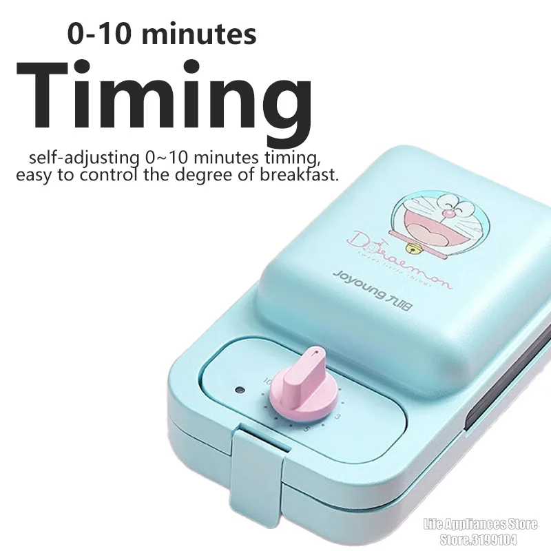 Joyoung Breakfast Sandwich Maker 600w Double Side Heating Timing Bread Toast Toaster Breakfast Machine