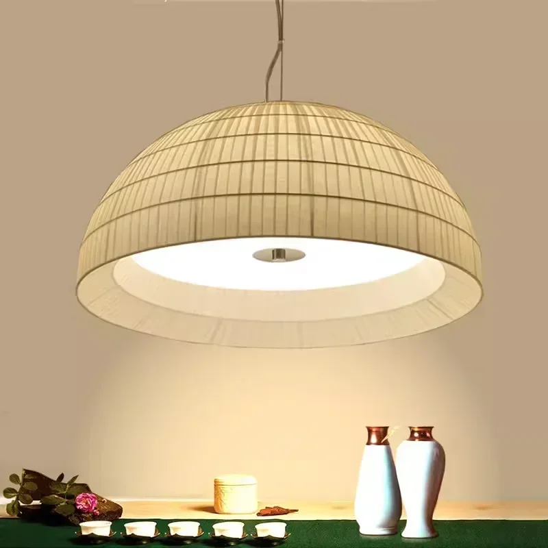 

Home Decor Fabric Restaurant LED Chandeliers for Bedroom Coffee Dining Room Table Bar Pendant Lamp Lighting Suspension Luminaire