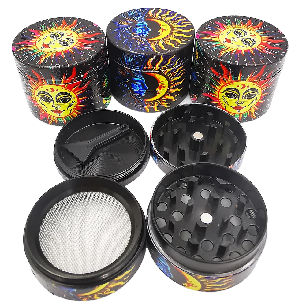 Herb Grinder 4-layer 40MM Zinc Alloy Tobacco Grinder Spice Miller Durable Crusher Kitchen Tools Smoking Accessories