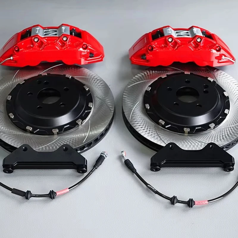 Aluminum Custom Color Modified Brake System Disc Pads Big 6 Piston Brake Caliper Kit GLK Class