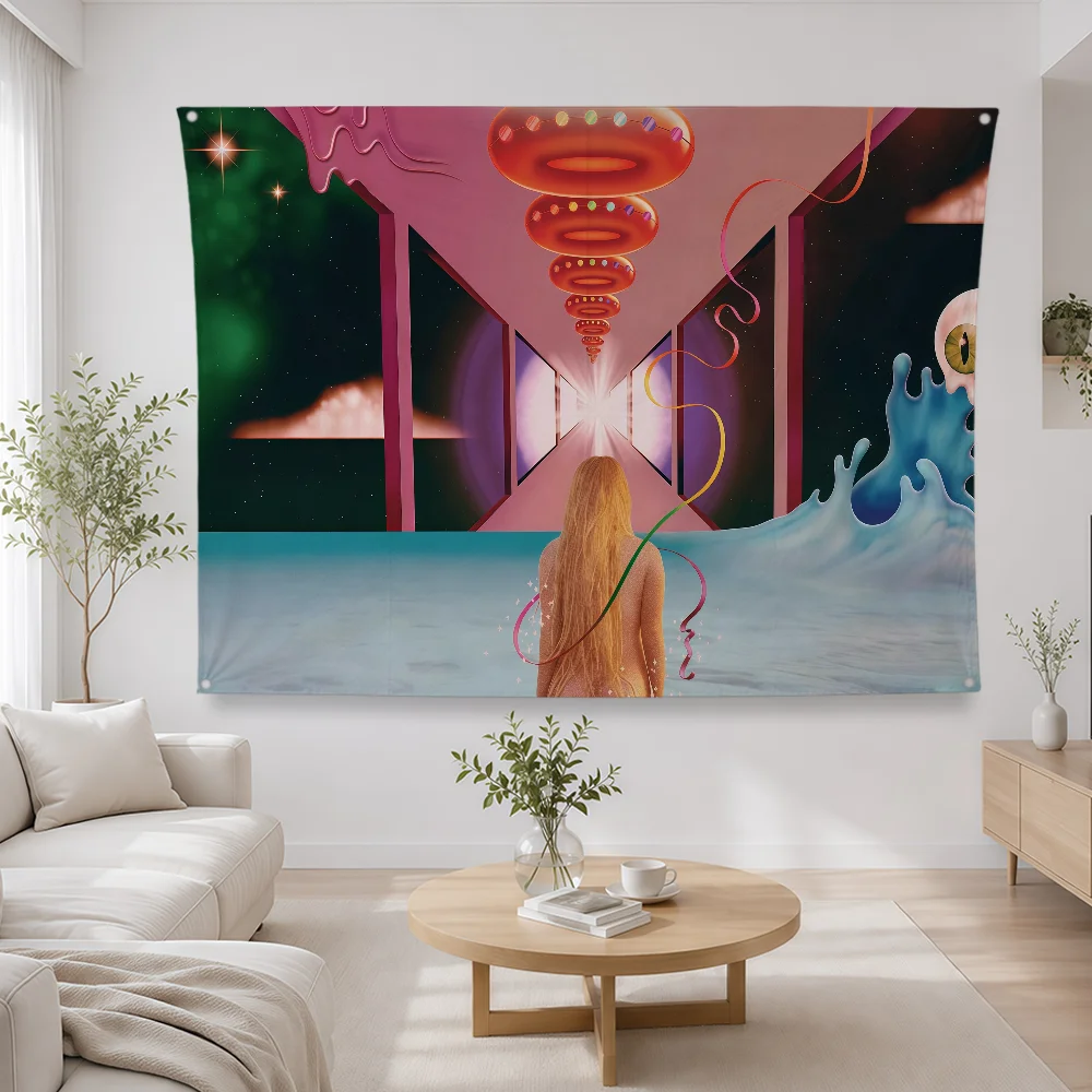 Singer K-Kesha Flag Polyester Banner Flags For Party Club Outdoor Interior Wall Paper Decoration Banner