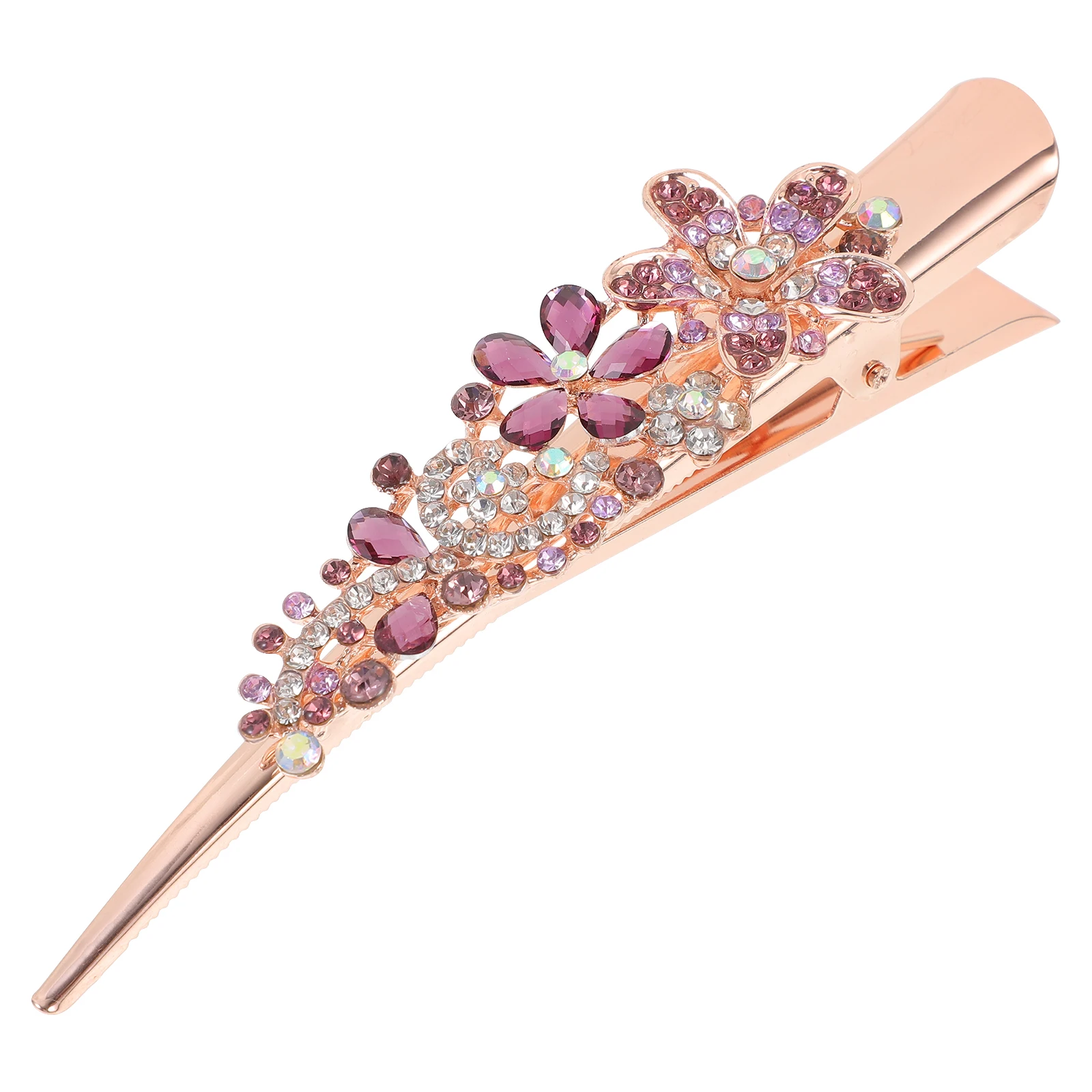 كريستال دبوس الشعر حجر الراين مشبك شعر معدني اكسسوارات للنساء تصفيفة الشعر حفل زفاف مأدبة الاستخدام اليومي لون عشوائي