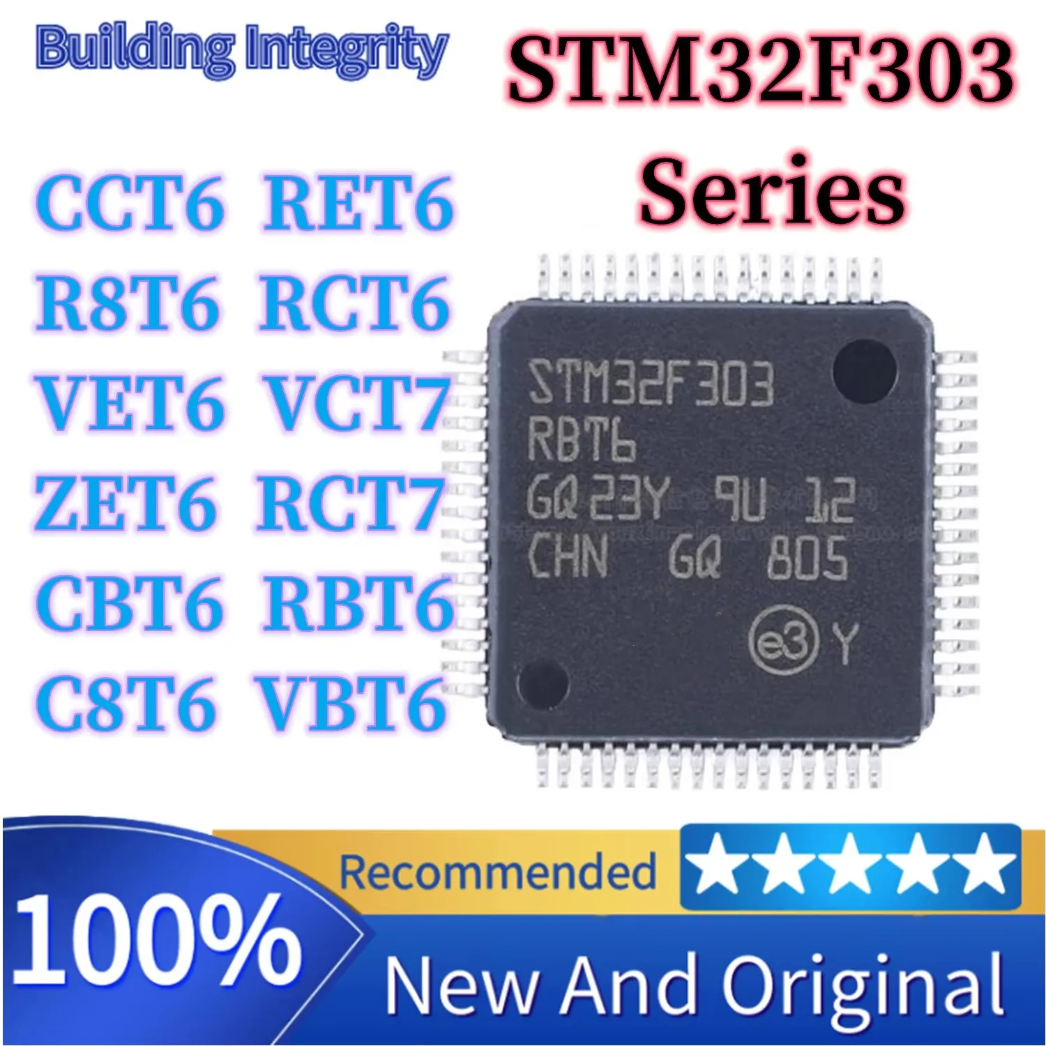 STM32F303RBT6 STM32F303C8T6 STM32F303VBT6 STM32F303CBT6 STM32F303ZET6 STM32F303VET6 303RCT6 303R8T6 303R8T6 303CCT6 303RCT7 VCT7