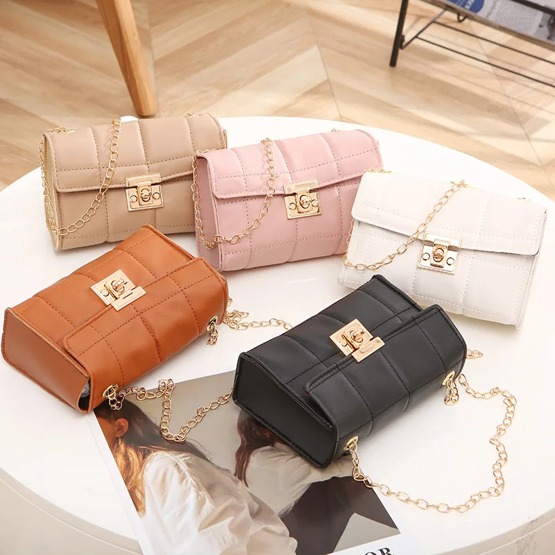 Embroidered small square bags 2024 Ladies fashion trend shoulder cross-border women's diamond cross body bag