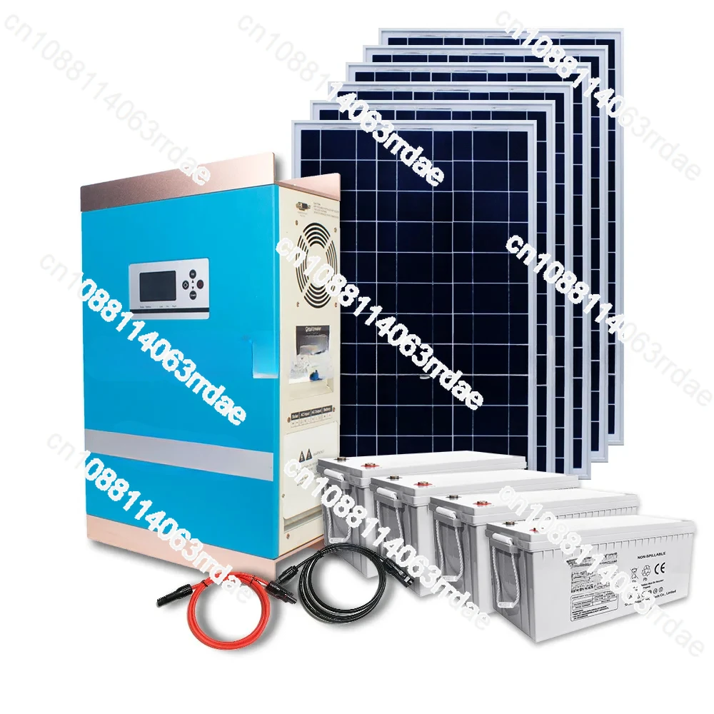 1KW 1.5KW 3KW Hybrid Pure Sine Inverter with Charging Controller Integrated Off Grid Solar Energy