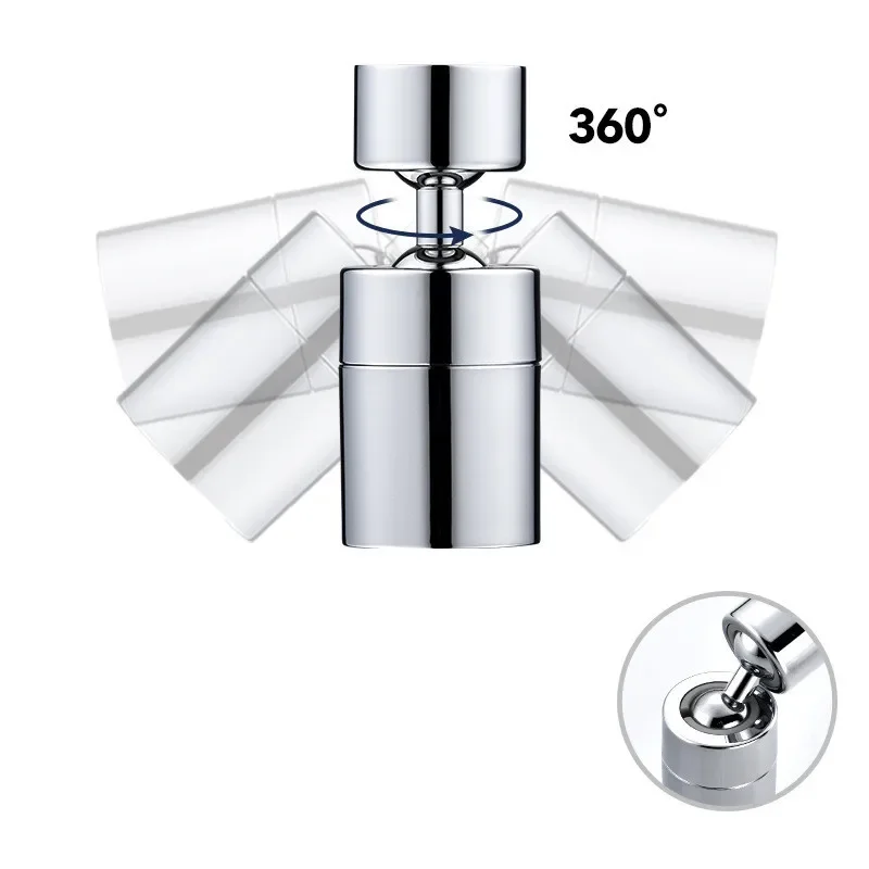 Universal 720 °Rotation Faucet Extender Spray Head Plastic Splash Filter Faucets Water Saving Nozzle Sprayer Bathroom Accessorie