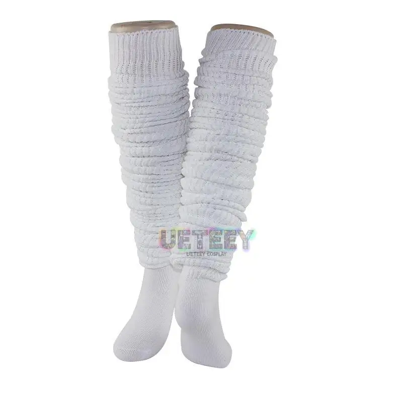 UETEEY اليابان Toaru Kagaku لا السكك الحديدية تأثيري المدرسة الثانوية النساء فتاة ترهل جورب موحدة تأثيري اكسسوارات تدفئة الساق #5