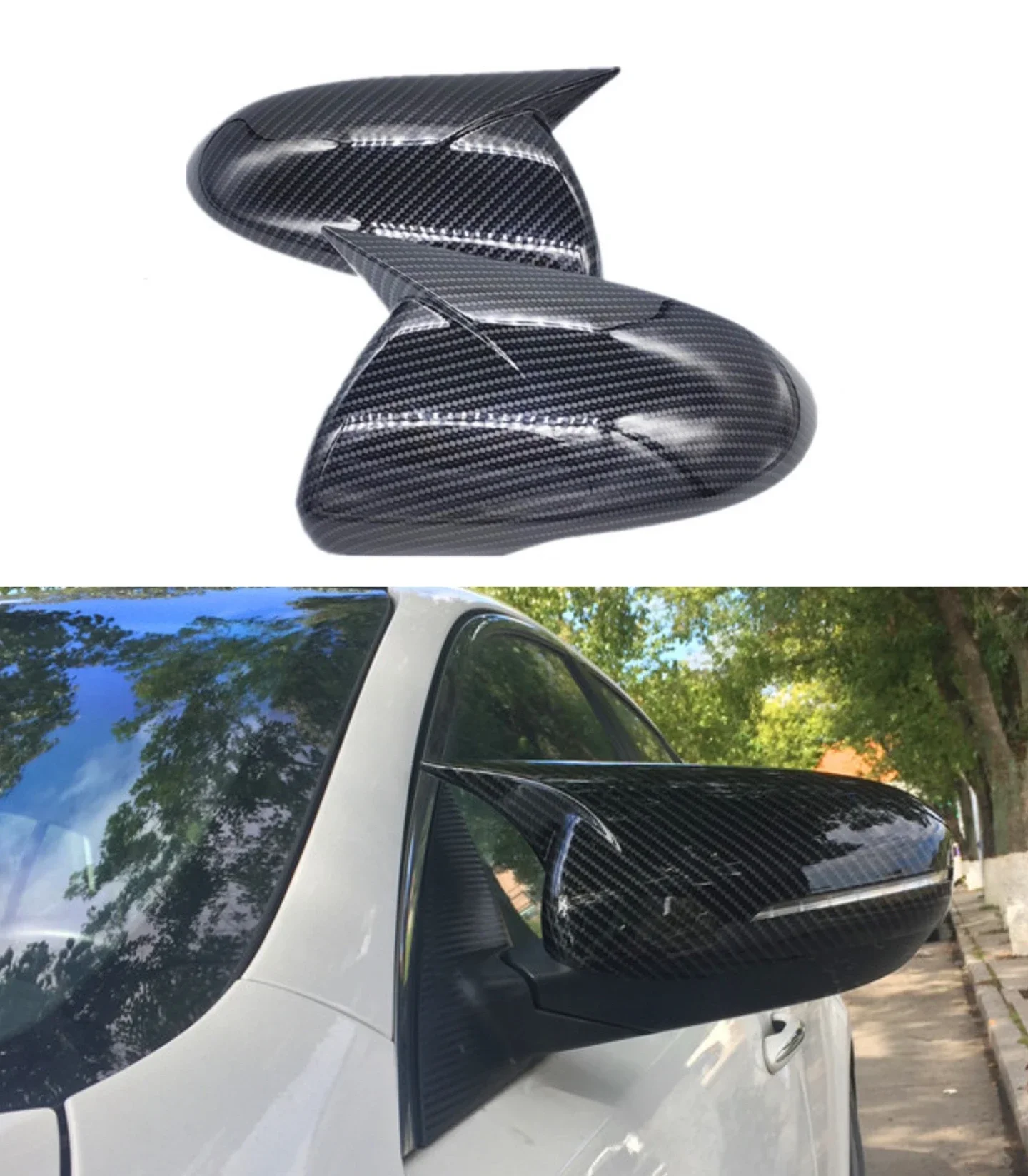 Fit For Kia k5 Optima 2016 2017 2018 2019 Rearview Side Mirror Trim Cover Shell Sticker Car Styling Accessories Auto Part