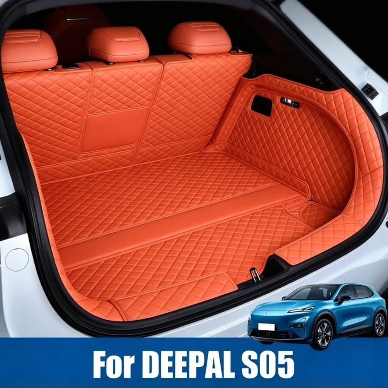 For Changan Deepal S05 2024 2025 2026 Car Trunk Mats Waterproof Auto Boot Car Custom Protector Pads Interior Accessories