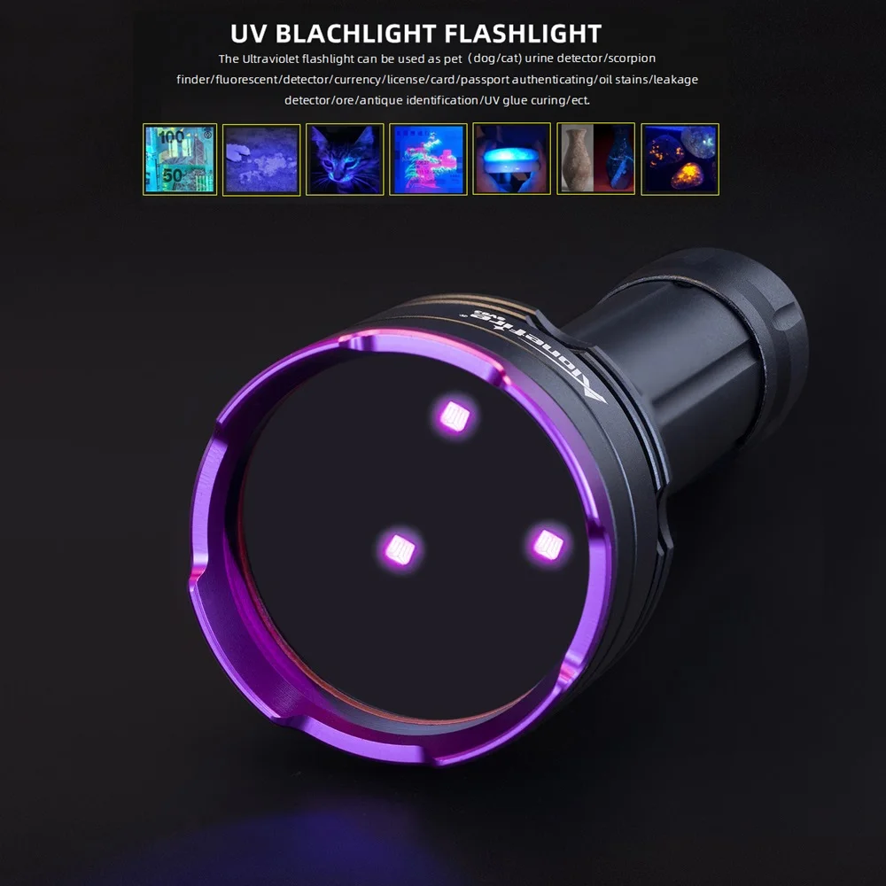Linterna UV 30W 365nm/395nm – Detección escorpiones y manchas - imagen 4