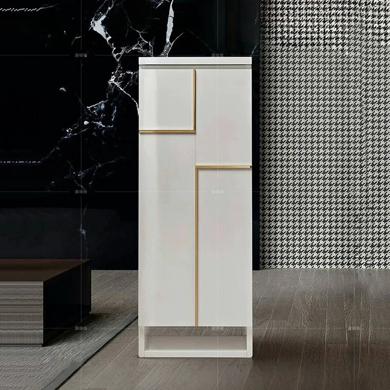 Light Luxury Jewelry Cabinet, Smart Password, Fingerprint Lock, Villa Home Safe, Italian High-end Solid Wood Jewelry Storage