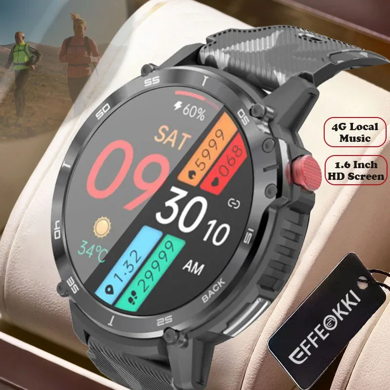 

4G Local Music C22 Smartwatch Smart Watch Men Outdoor Tactical IP68 Waterproof Sports Bluetooth Call Extreme Military Soldier