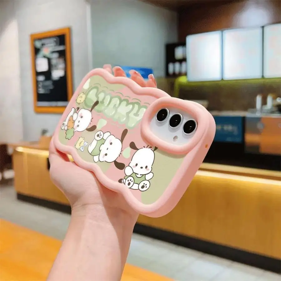 Sanrio Pochacco Phone Case for Samsung Galaxy A21s A22 A23 A25 A24 A32 A33 A34 A35 A51 A52 A53 A54 A55 A73 4G 5G Soft Cover - náhled 4