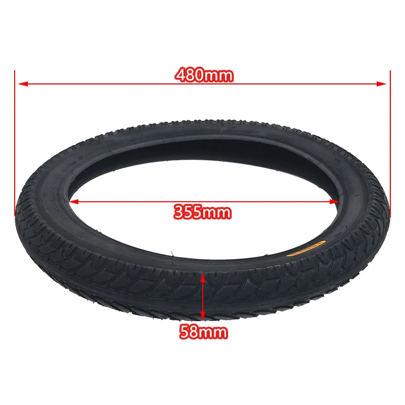 18 Inch tire 18x2.5 62-355 Suitable for 18 Inch Electric Motorcycle Electric Tricycle Electric Bicycle Tire 18x2.50 Inner Tube