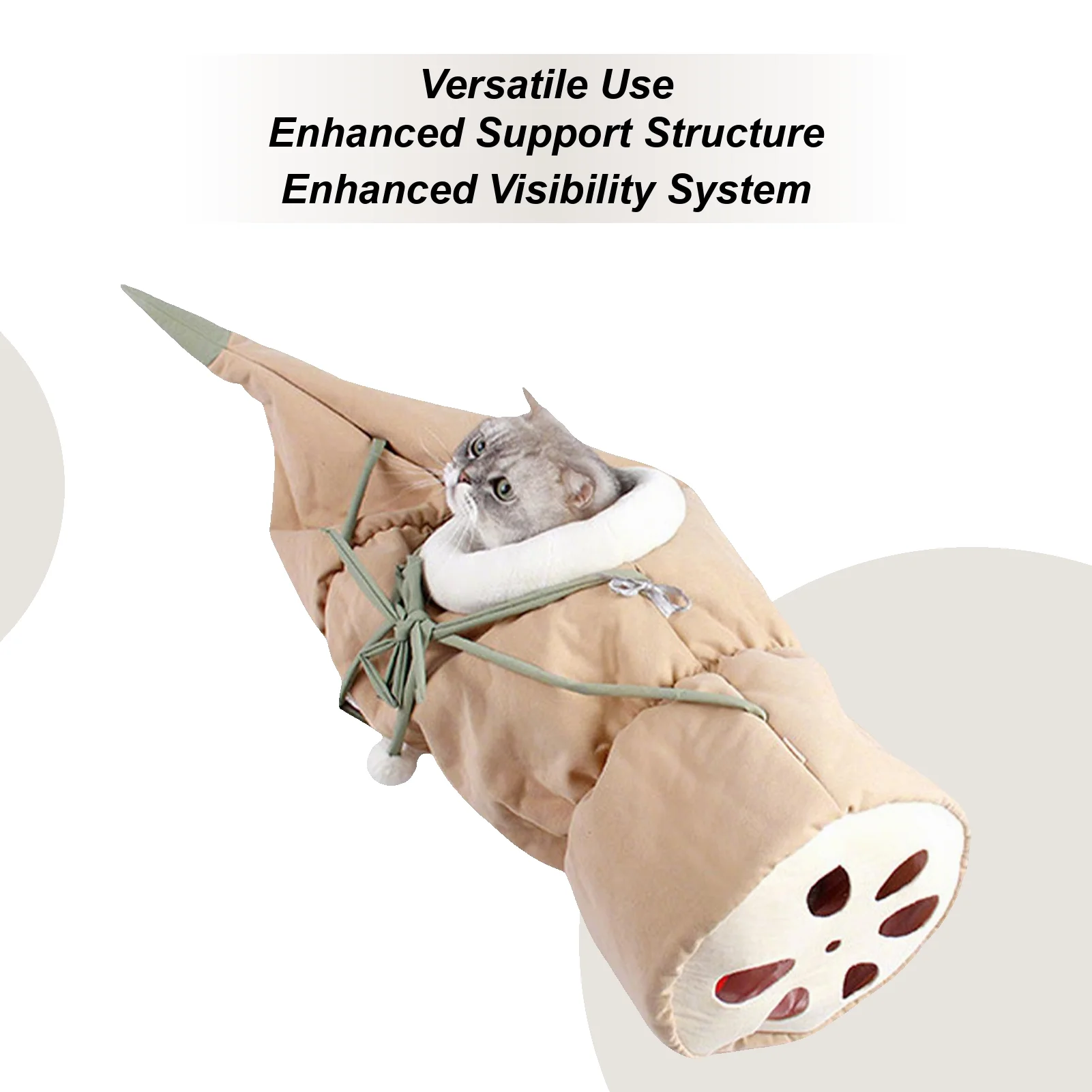 

Cat Tunnel Interactive Foldable Cave Toy Bunny Hideplace Tunnels With Ball For Cat Kittens Puppies Bunnies Christmas Outdoor