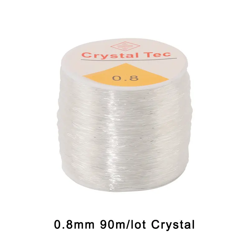 0,5–1,0 mm elastische Schnur, Perlenfaden, Stretch-Schnur, Faser-Bastellinie für Schmuckherstellung, DIY-Rocailles, Pony-Perlen, Armbänder