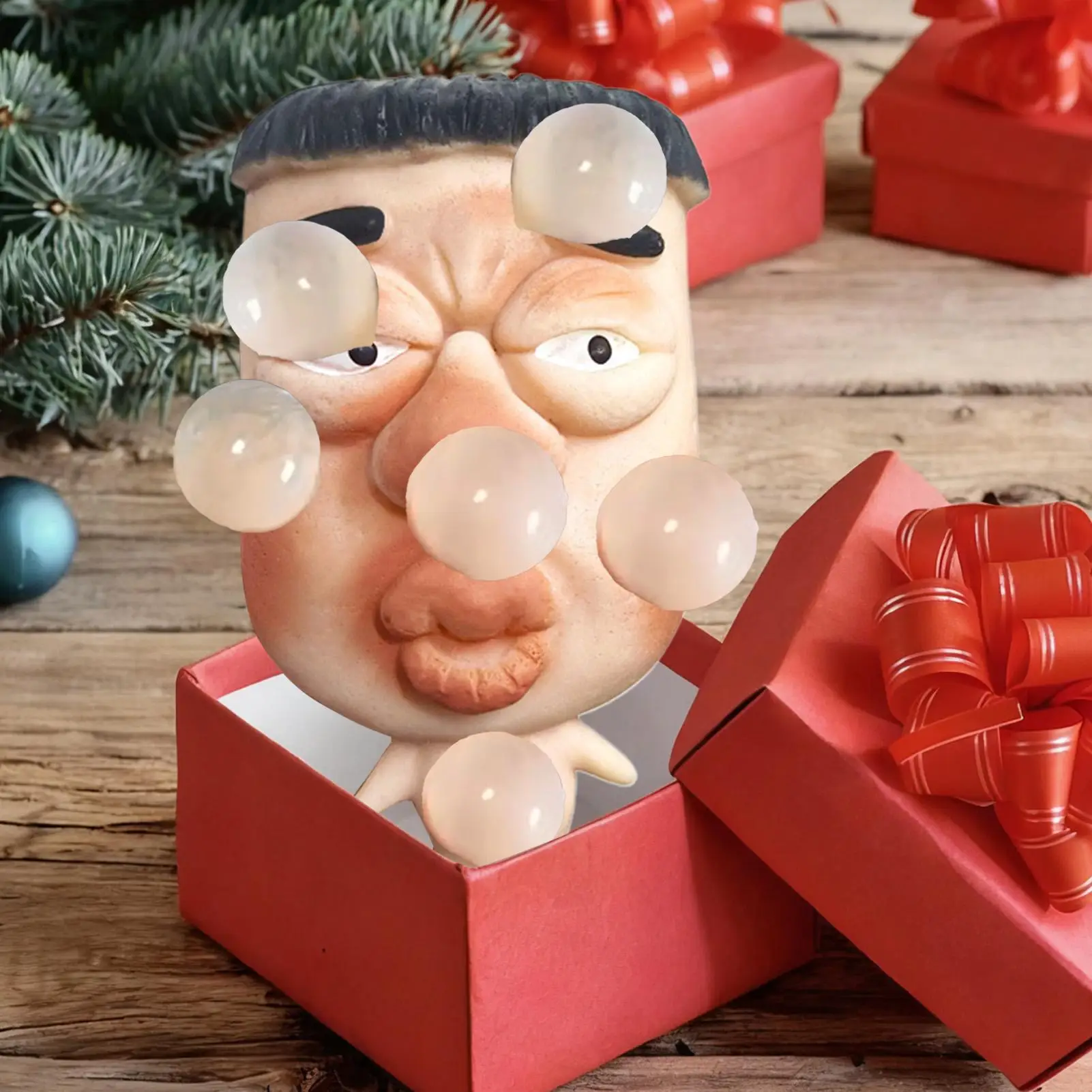 Nieuwigheid Stress Verlichten Tool Pinch Muziek Masker Gezichtsuitdrukking Karakter Snel Knijpen Speelgoed Voor Kinderen Tieners Volwassen Collega