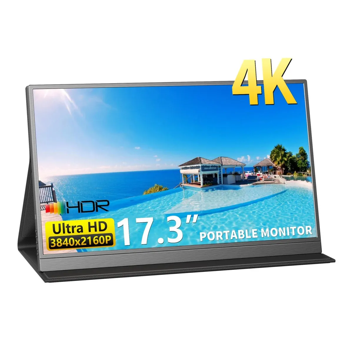 17.3 inch UHD IPS Screen 4K Portable Monitors Display Gaming PC Monitors Phone Extended Screen For PS5