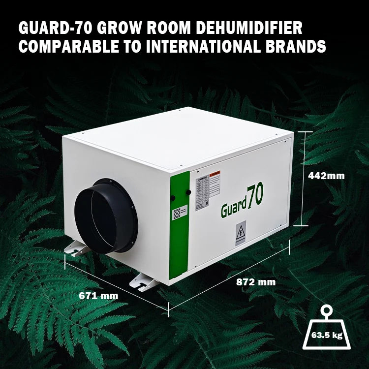 Greenhouse Grow Room Duct Ceiling Dehumidifier Distributor Wanted 230V 70L/Day Wall Mounted